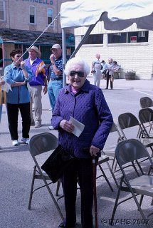 Hazel Kundert. long time Monticello school teacher and a senior member of MAHS.